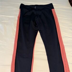ZYIA black leggings with melon side stripe 14/16